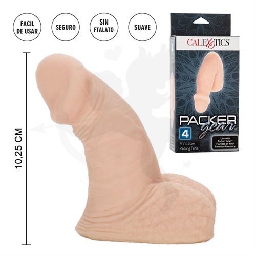 Packer Gear dildo de 10 cm con testiculos